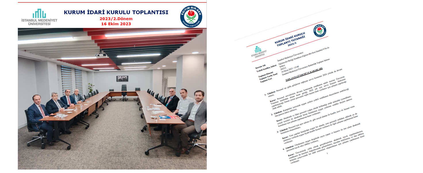 İstanbul Medeniyet Üniversitesi ile Kurum İdari Kurulu Toplantısını Gerçekleştirdik